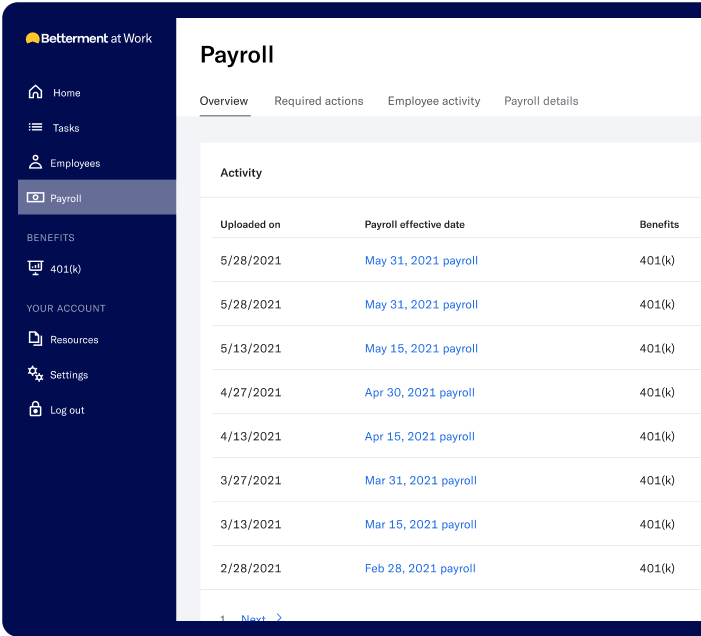 payroll dashboard